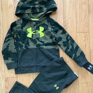 Under Armour Green Camo Hoodie and Pants